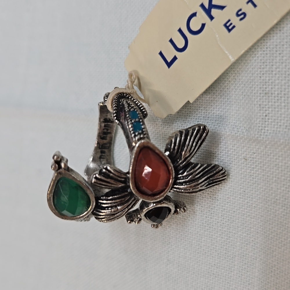 NEW Lucky Brand Silver Dragonfly Ring! - Picture 2 of 6